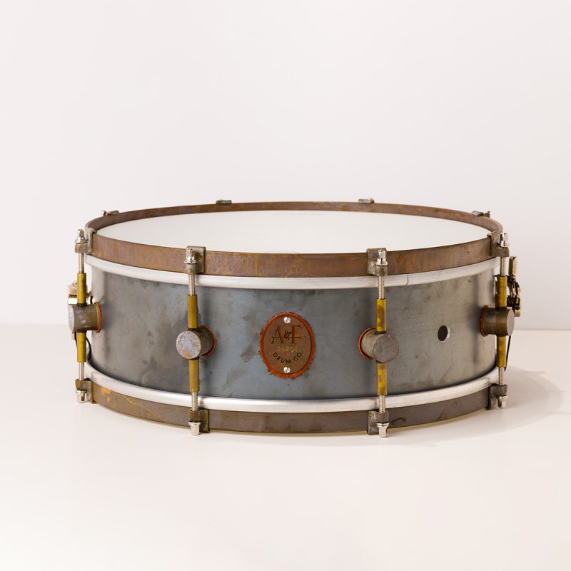 A&F Drums - Steel - Raw Steel Snare Drum 14x5"