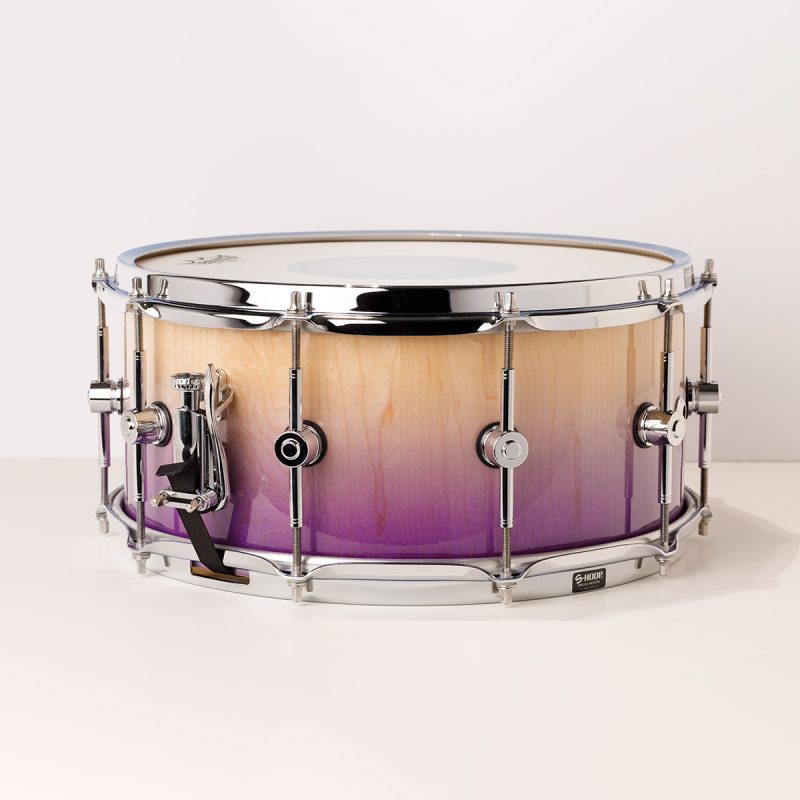 Hendrix Drums Archetype Custom - Maple - Purple Micro Fade Snare Drum 14x6.5"