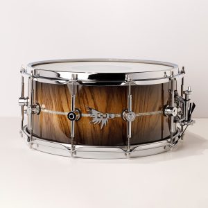 Hendrix Drums Archetype Custom - Zebrawood - Black Burst Snare Drum 14x6.5"