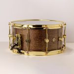 Hendrix Drums Custom - Walnut - Satin Purple/Gold Stain Snare Drum 14x7"