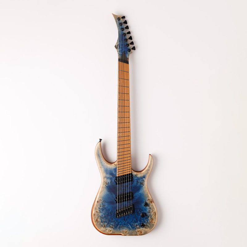 Skervesen Velociraptor 7 Blue Burst Electric Guitar