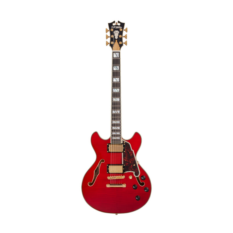 D'Angelico Excel Mini DC Trans Cherry Electric Guitar