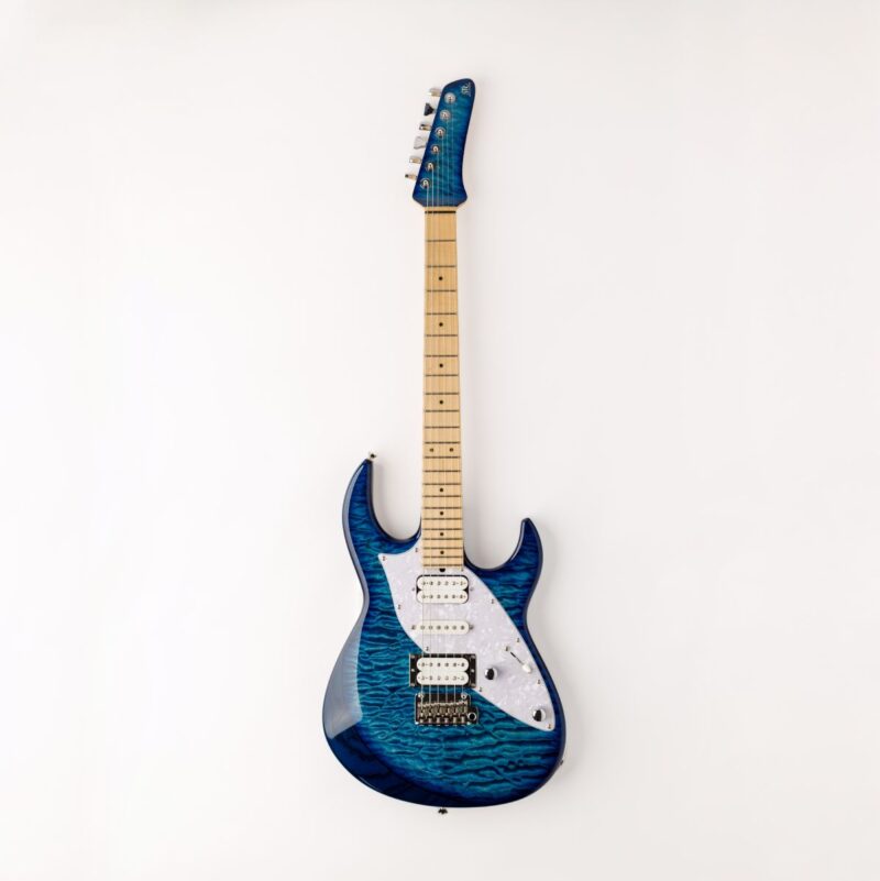 STR Tyler Guitars Blue Quilted Maple Electric Guitar