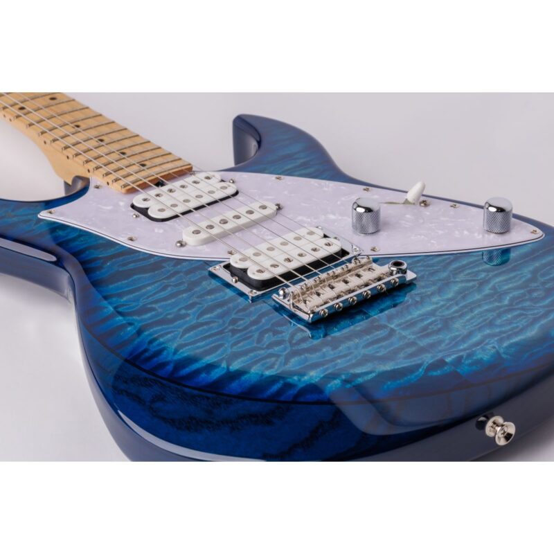 STR Tyler Guitars Blue Quilted Maple Electric Guitar