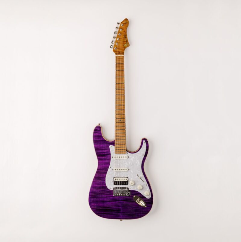 Sonnemo Guitars Master ST Trans Purple Electric Guitar