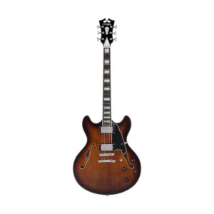 D'Angelico Guitars Premier DC Brown Burst Electric Guitar