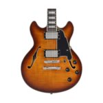 D'Angelico Guitars Premier Mini DC Dark Iced Tea Burst Electric Guitar