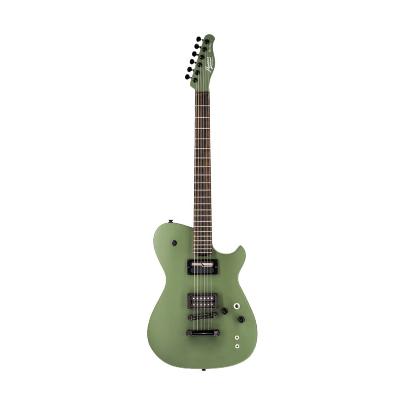 Manson Guitars Meta Series MBM-2H Sustaniac Satin Olive Green Electric Guitar