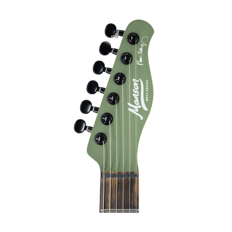 Manson Guitars Meta Series MBM-2H Sustaniac Satin Olive Green Electric Guitar