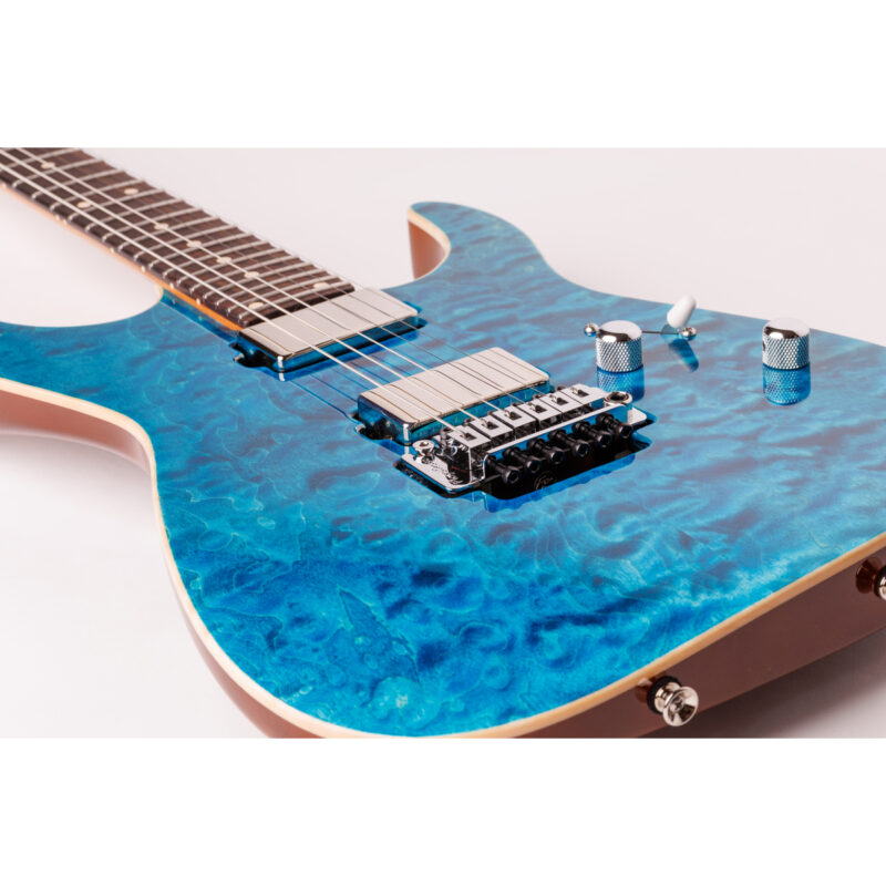 Tom Anderson Guitarworks Angel Deep Bora Bora Blue w/ Binding
