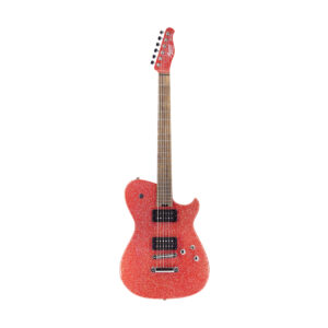Manson Guitars Meta Series MBM-2H Sustaniac Satin Red Sparkle Electric Guitar